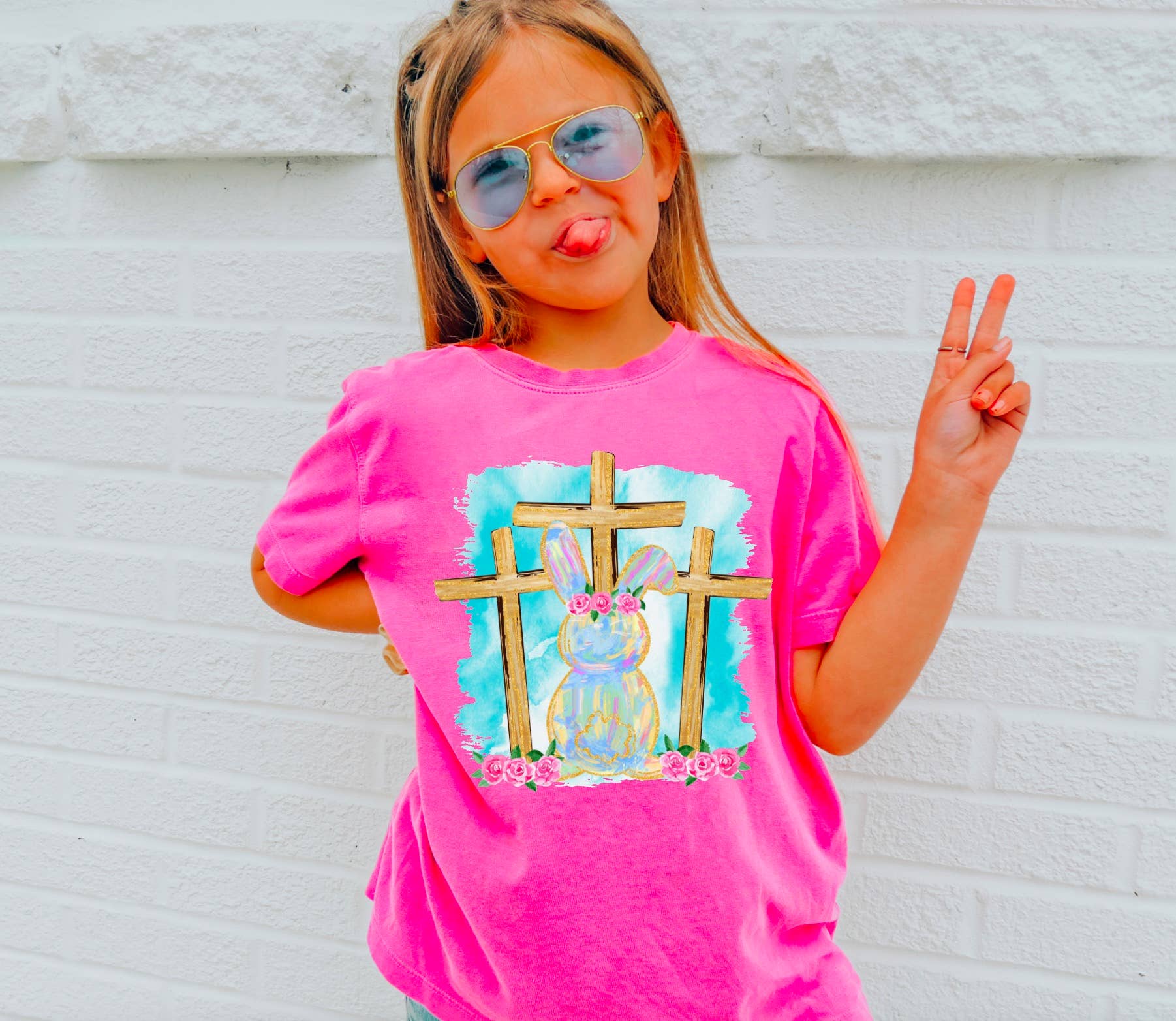 Gia Gifts Kids Watercolor Easter T-shirt