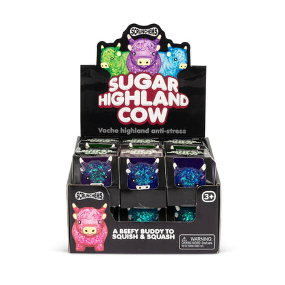 Scrunchems Sugar Highland Cow Squishy Fidget Toy (1pc) Color Ships Assorted