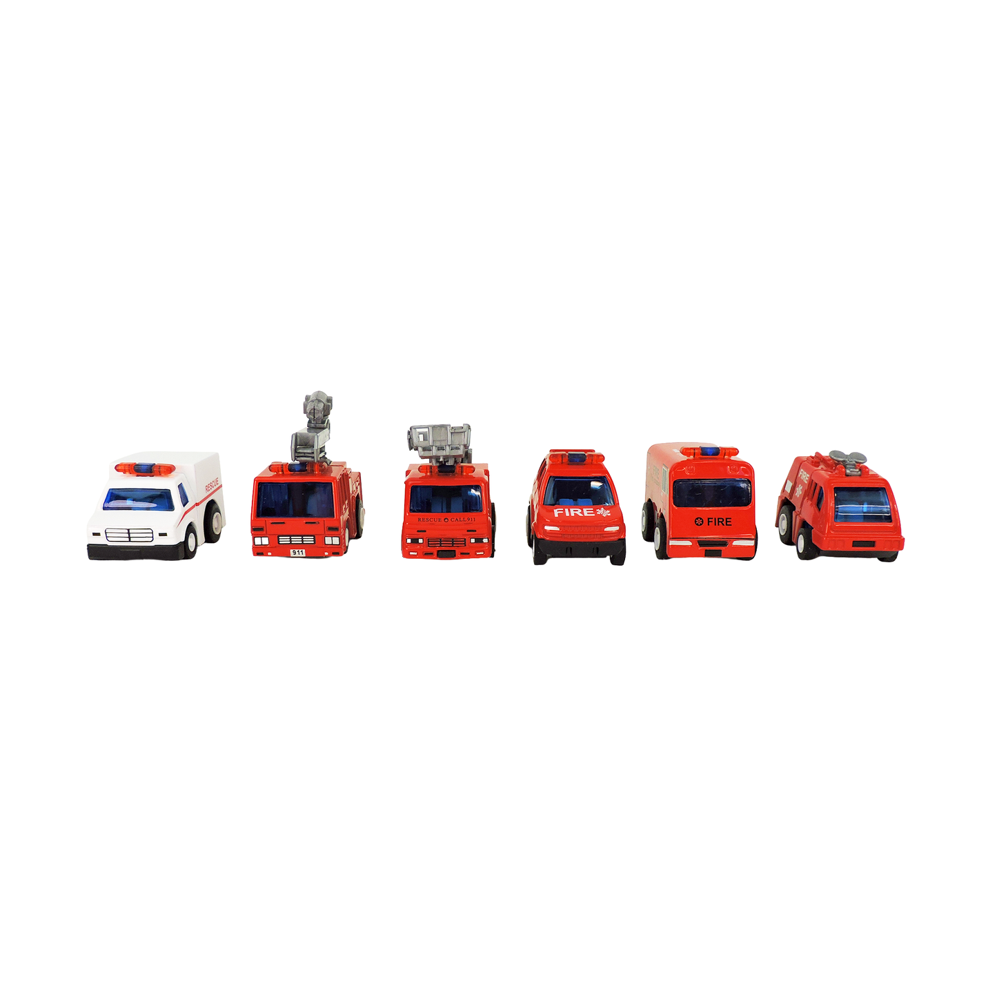 Rollin’ Medium Diecast Pull-Back Rescue Vehicle