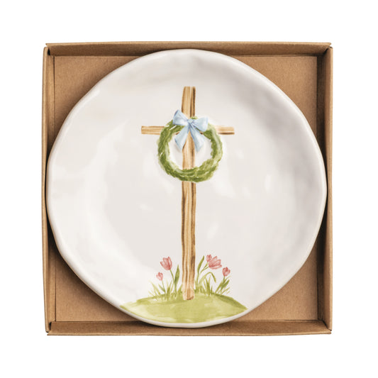 BOXED CROSS TRINKET DISH - Persnickety Shop