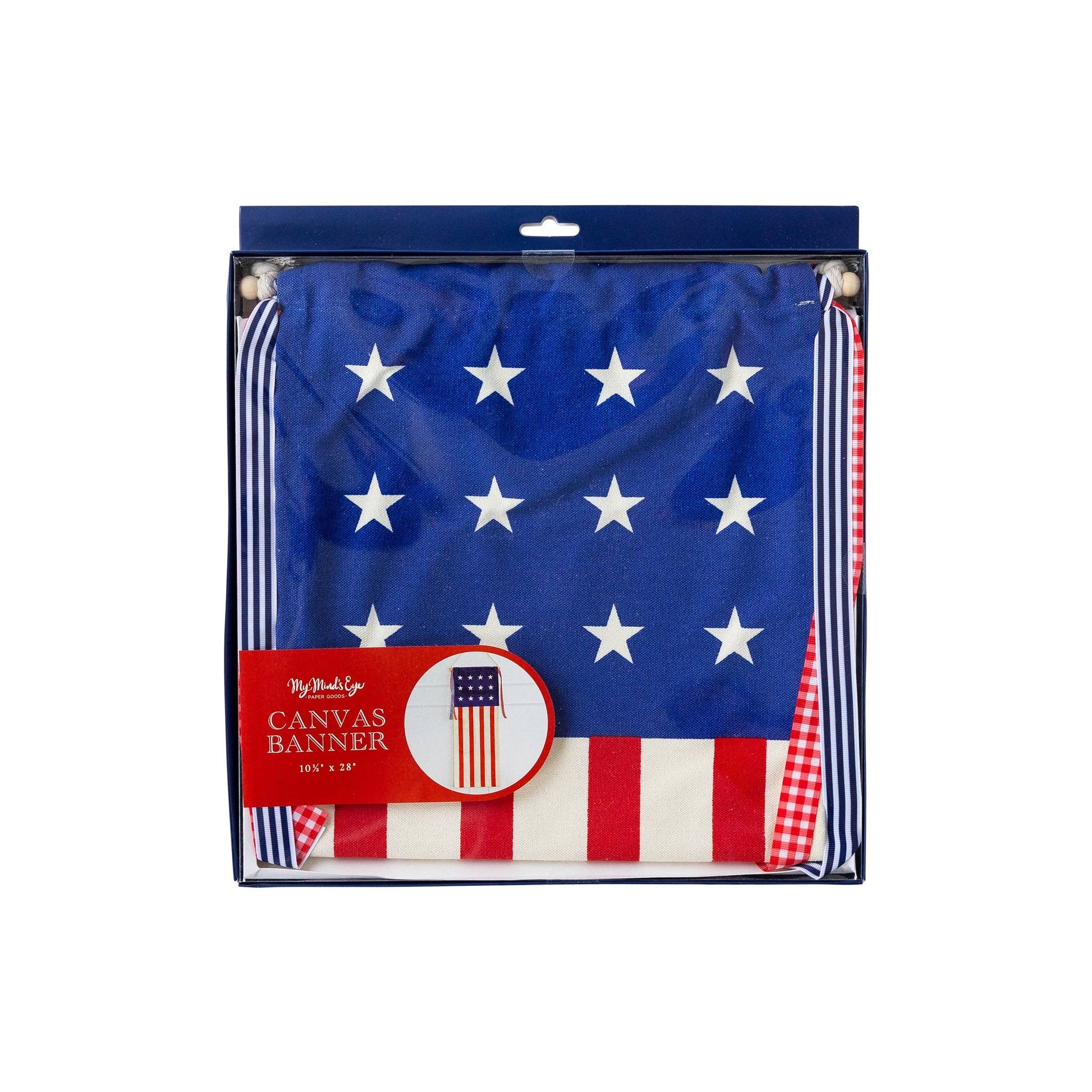 PLHB72 -  USA Flag Canvas Hanging Banner - Persnickety Shop