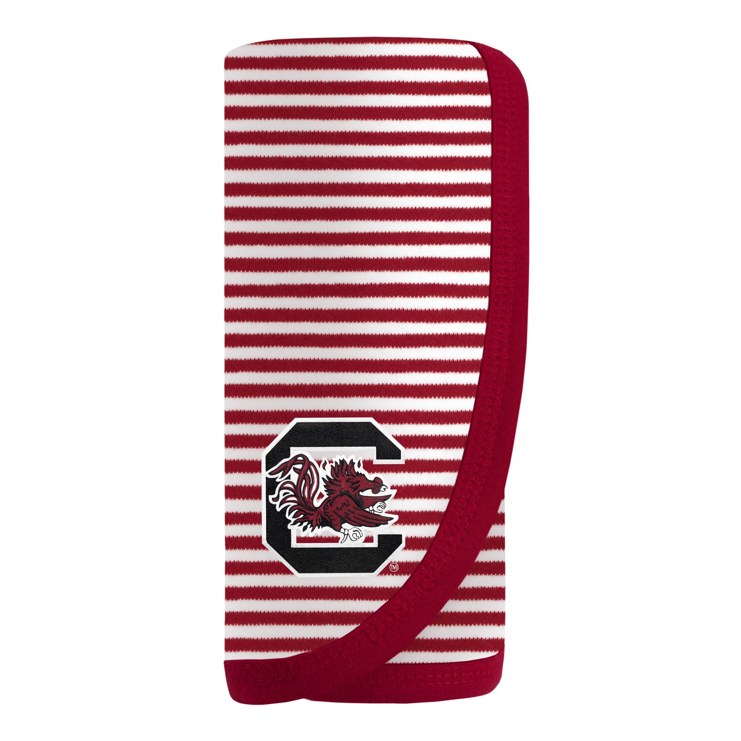 Garnet and White Striped Blanket