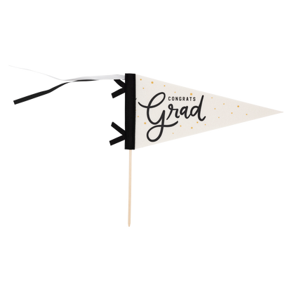 PLHB123 - Congrats Grad Felt Pennant Banner - Persnickety Shop