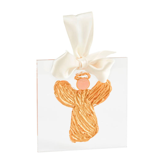 Gold Acrylic Angel Ornament - Persnickety Shop