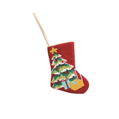 Mud Pie Tree Mini Needlepoint Stocking