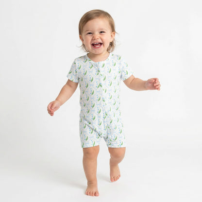 Bluebell Bows Short Sleeve & Shorts Bamboo Sleeper