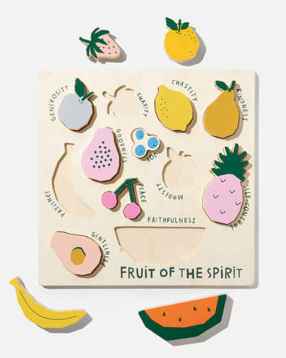 Bible Fruit of the Spirit Wooden Puzzle - Persnickety Shop