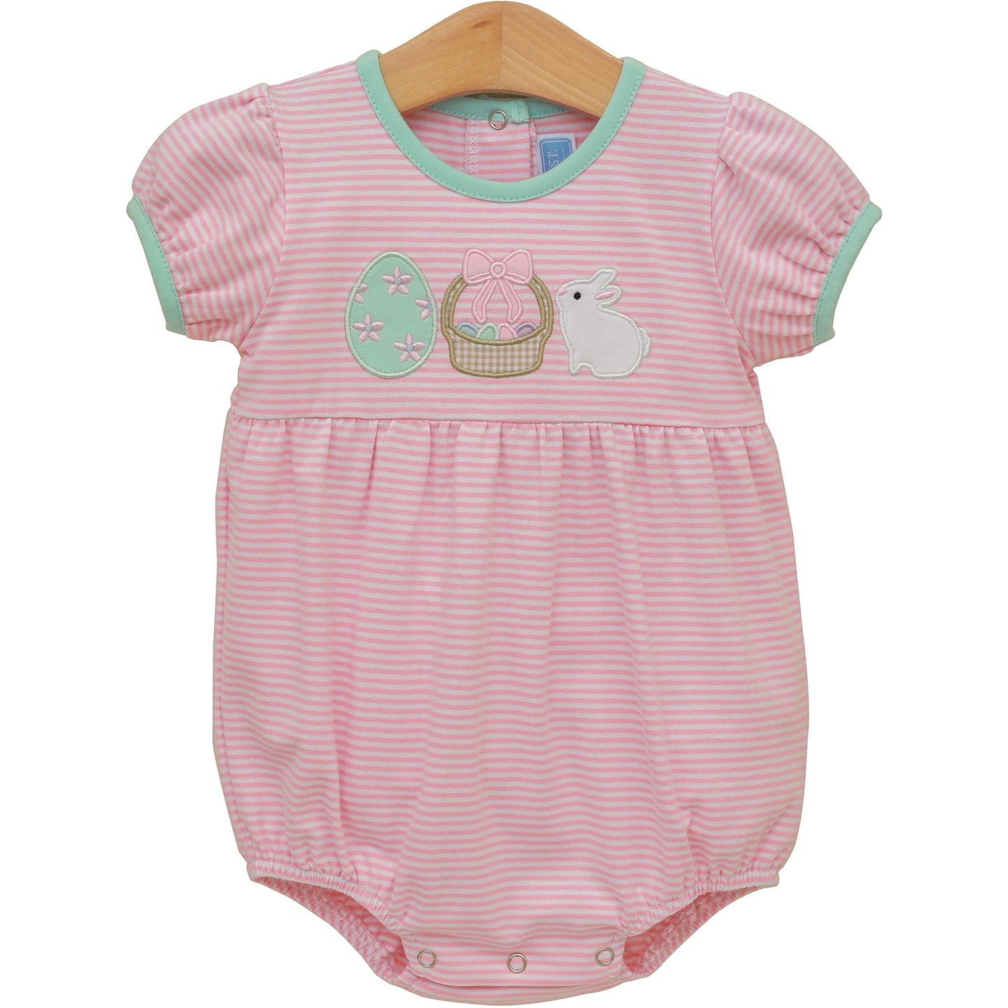 Trotter Street Kids Bunnies & Baskets Bubble - Pink - Persnickety Shop