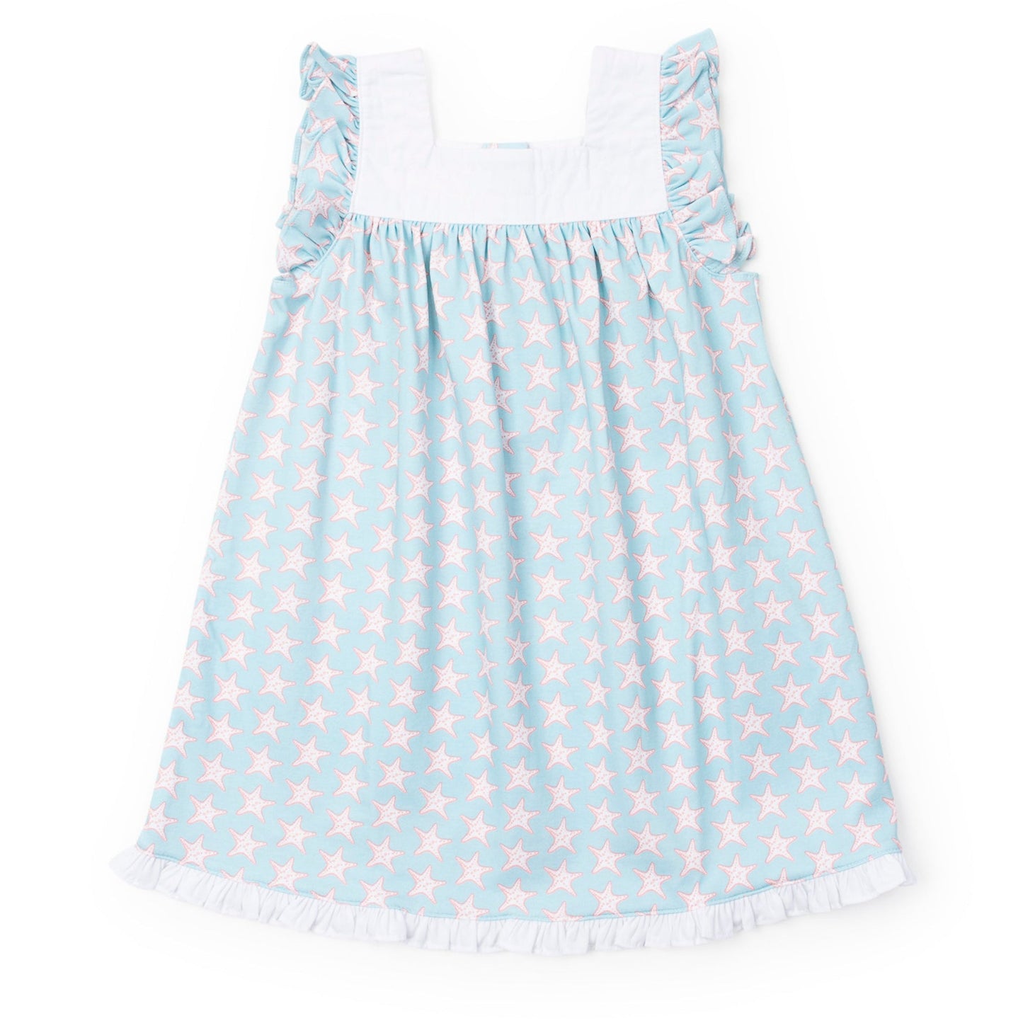 CAROLINE GIRLS' DRESS - SEASIDE STARFISH - Persnickety Shop