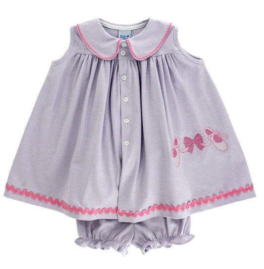 The Bailey Boys Bows & Ballet Knit Float With Bloomer - Persnickety Shop