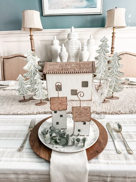 The Round Top Cottage Trees Medium Set Of 3 - Persnickety Shop