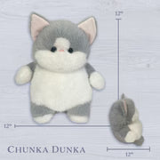 Beverly Hills Teddy Bear Chunka Dunkas - Cat 12 inches (Over-sized Chonky and Round Plush) - Persnickety Shop