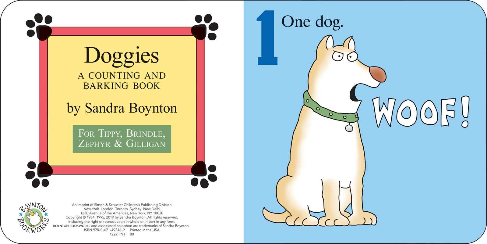 Doggies by Sandra Boynton: Board Books; 16 pages / English