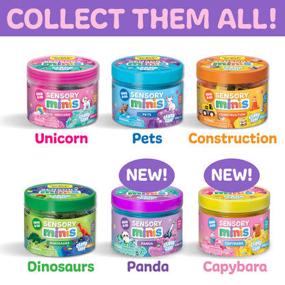 Sensory Mini Play Kit Jar with Cloud Clay: Panda Theme