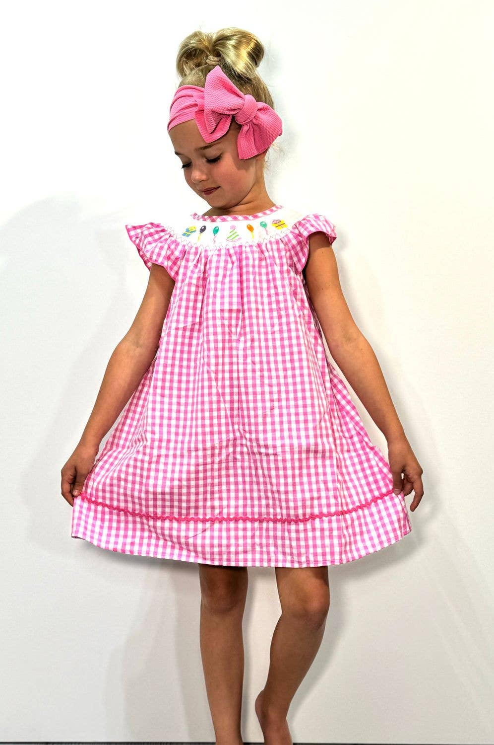 Party Smocked Girls Dress Birthday