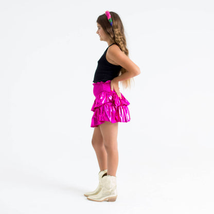 Brookie Fuchsia Tween Ruffle Skort: TS - Persnickety Shop