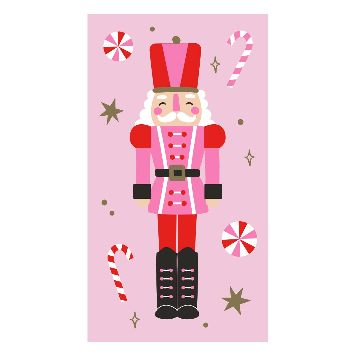 Funny Holiday Paper Guest Towels | Pink Nutcracker - 16ct - Persnickety Shop