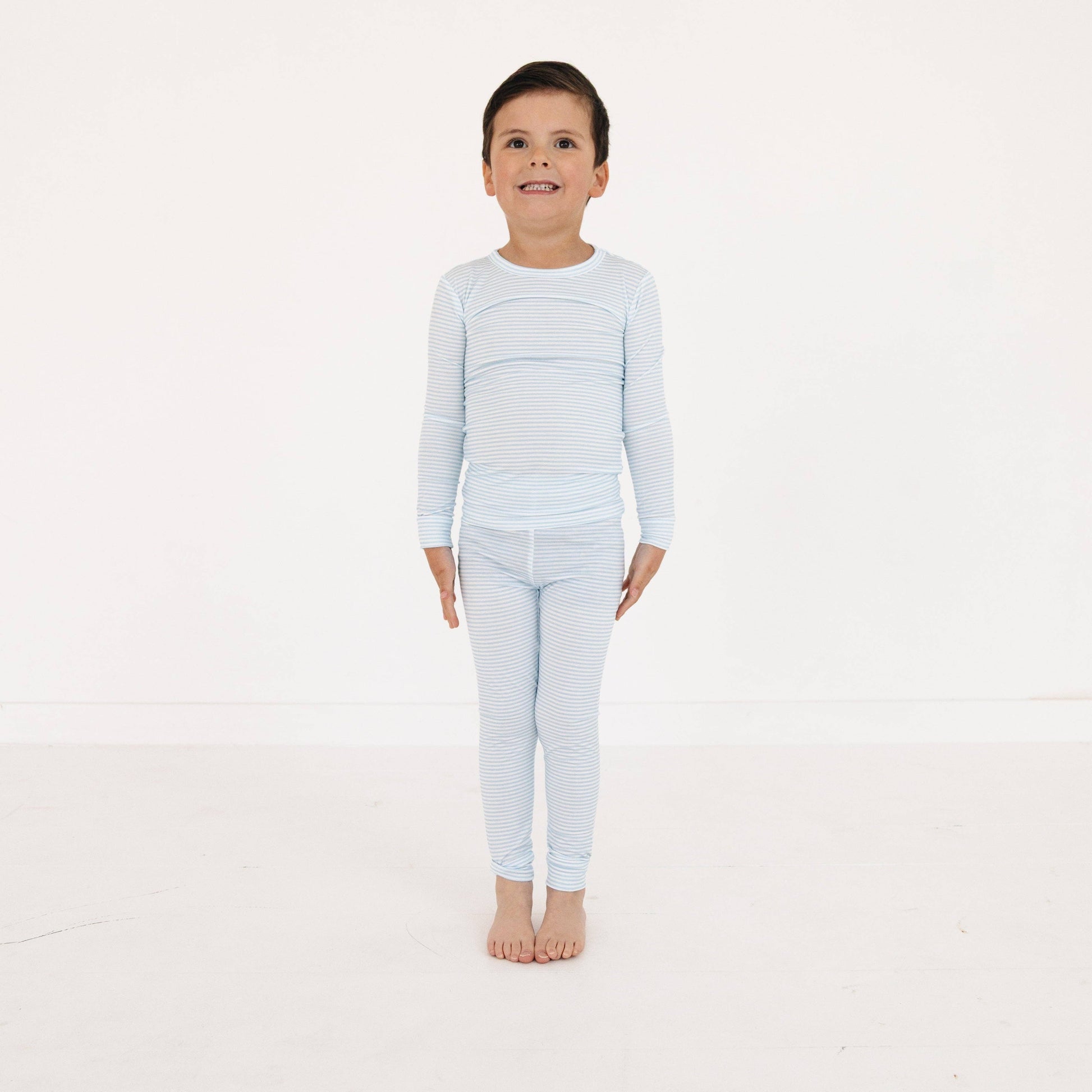 Seaside Stripe Bamboo Toddler Pajama Set: 2T - Persnickety Shop