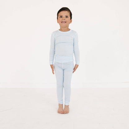 Seaside Stripe Bamboo Toddler Pajama Set: 2T - Persnickety Shop