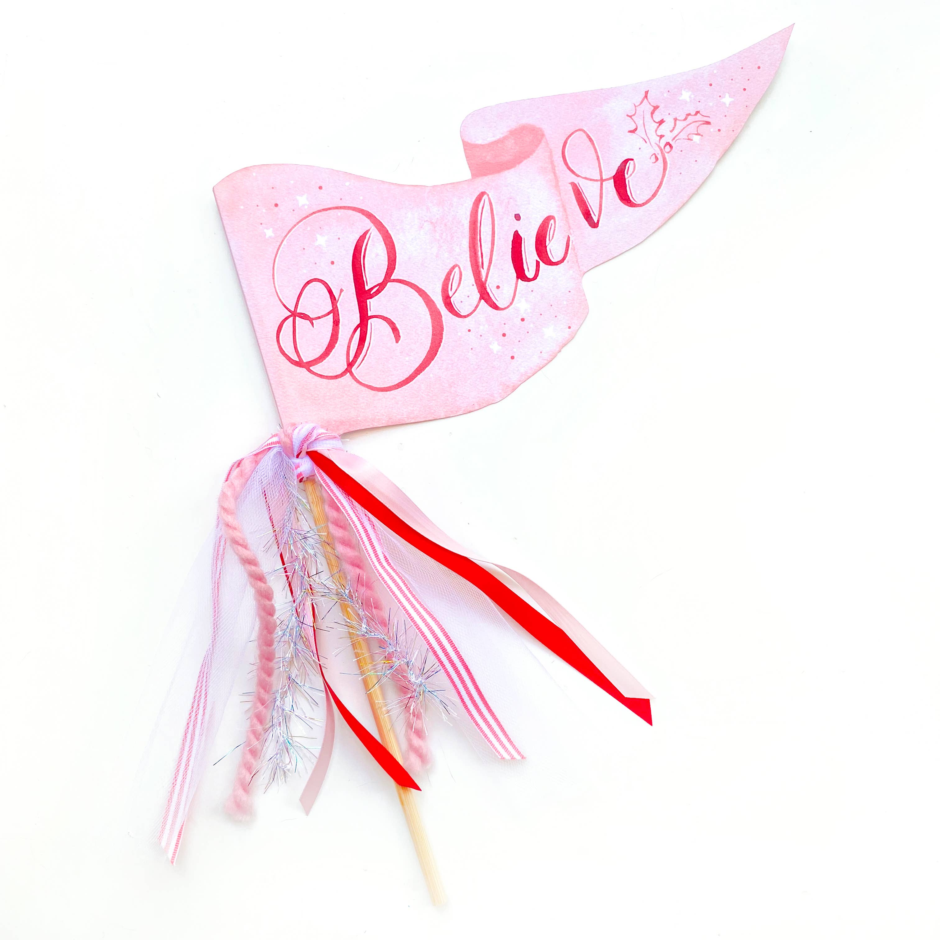 Cami Monet Believe Christmas Party Pennant