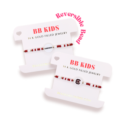 South Carolina Logo Flip Bracelet on Color (Kids Size)