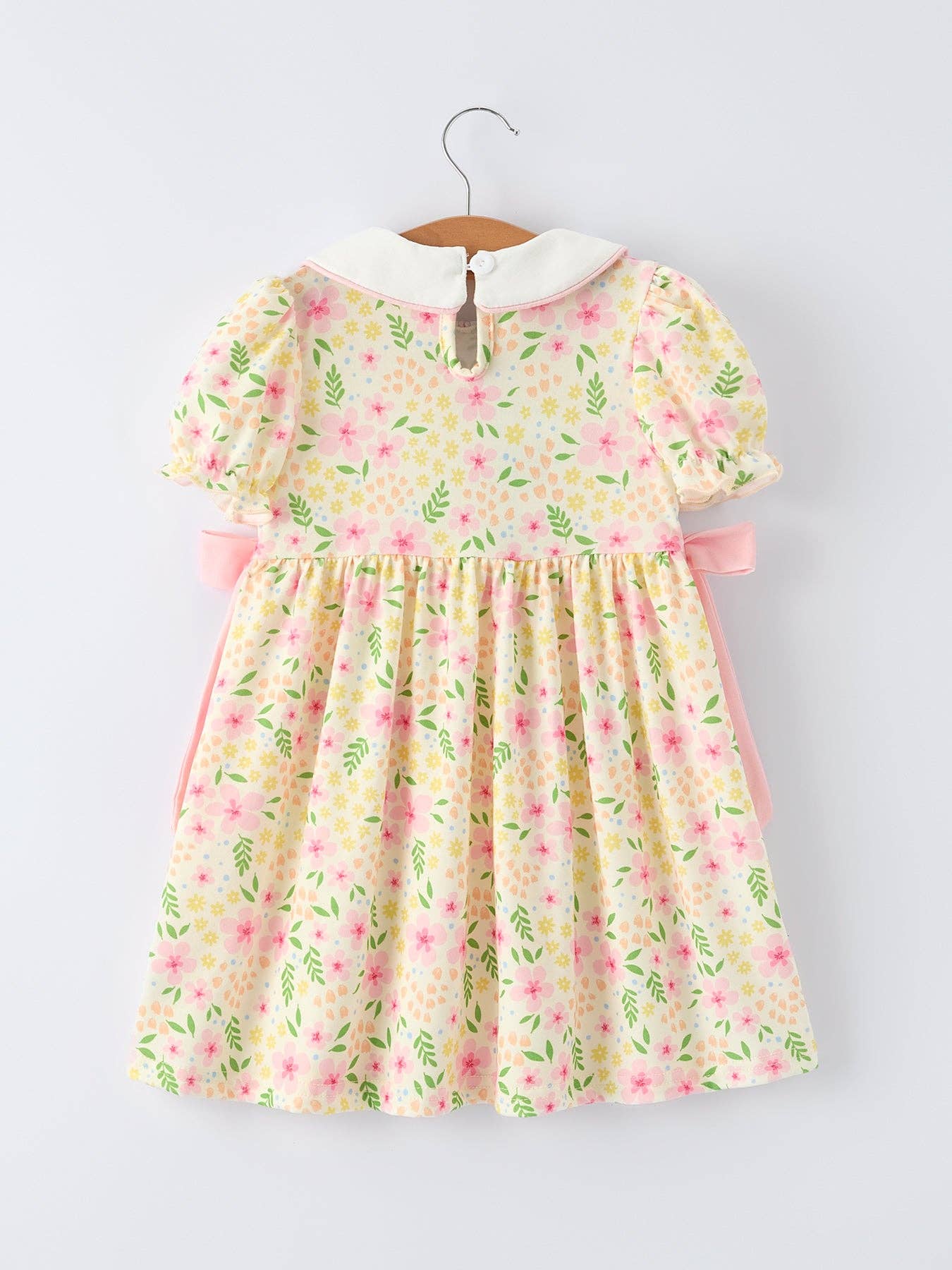 Easter Bunny Embroidery Smocking Cute Baby Girls Dress: 6 - Persnickety Shop