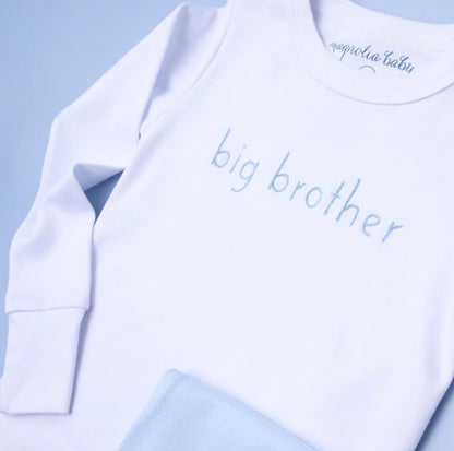 Magnolia Baby Big Brother Embroidered Long Pajamas - Persnickety Shop