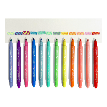 Ooly Switch-Eroo Sparkle Glittery Color Changing Markers - Set of 12 - Persnickety Shop