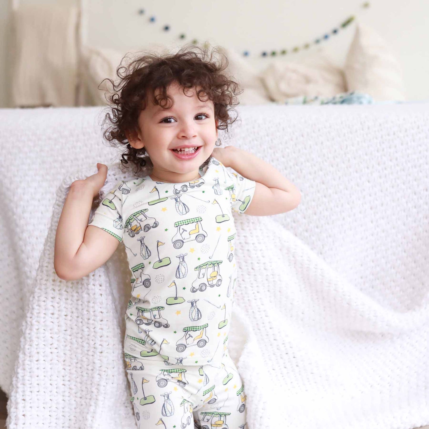 Country Club Cuties Two Piece Pajama Set | Blue: 12-18 months - Persnickety Shop