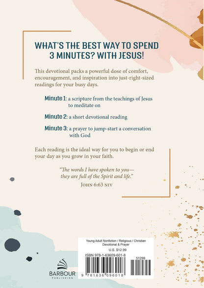 3 Minutes with Jesus: 180 Devotions for Teen Girls - Persnickety Shop