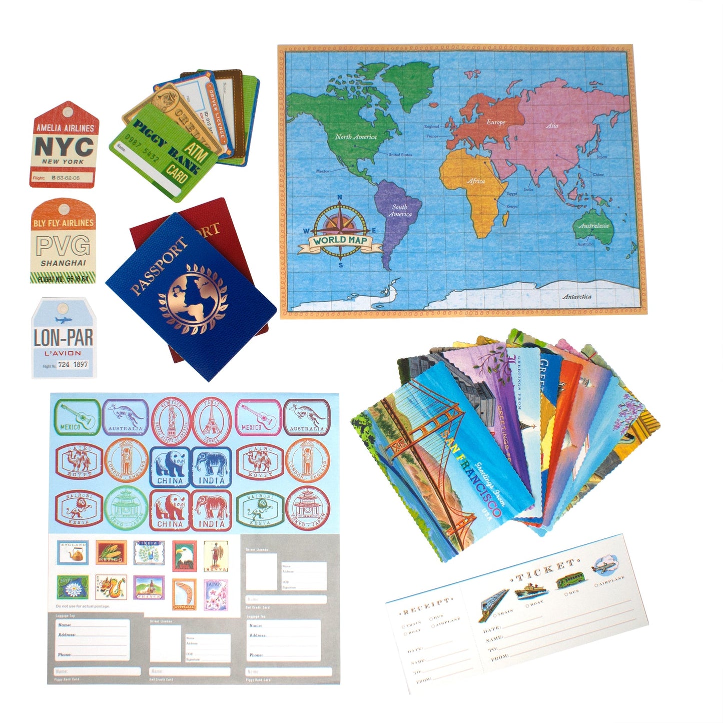 Eeboo World Traveler Pretend Play - Persnickety Shop