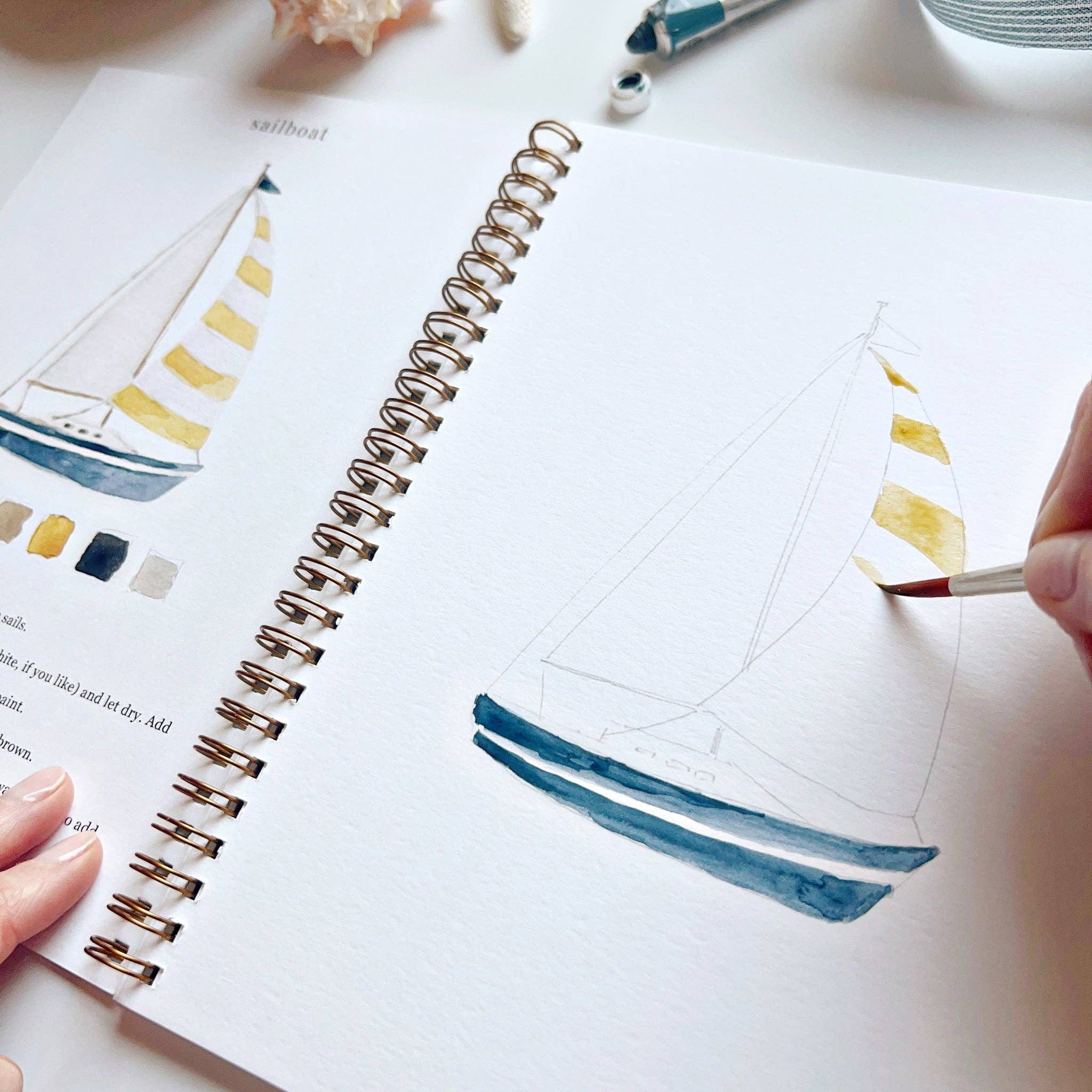 Seaside watercolor workbook - Persnickety Shop