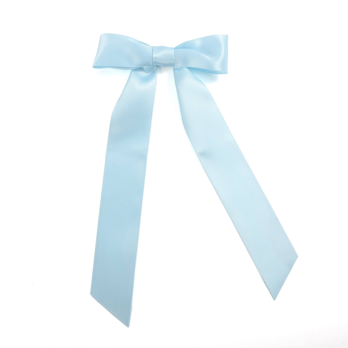 Light Blue Long Tail Hair Bow Clip - Persnickety Shop