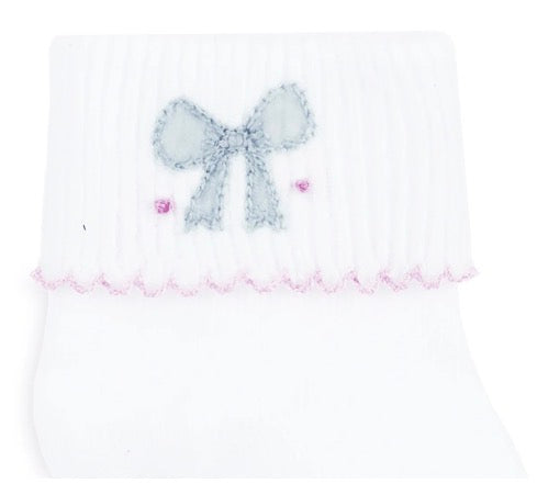 Magnolia Baby Evelyn's Classics Hand-Embroidered Socks - Persnickety Shop