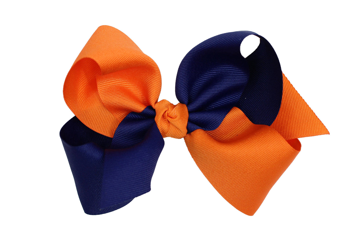 COLLEGIATE CRISSCROSS BOWS: WHITE/ CRANBERRY / 6.5" JUMBO
