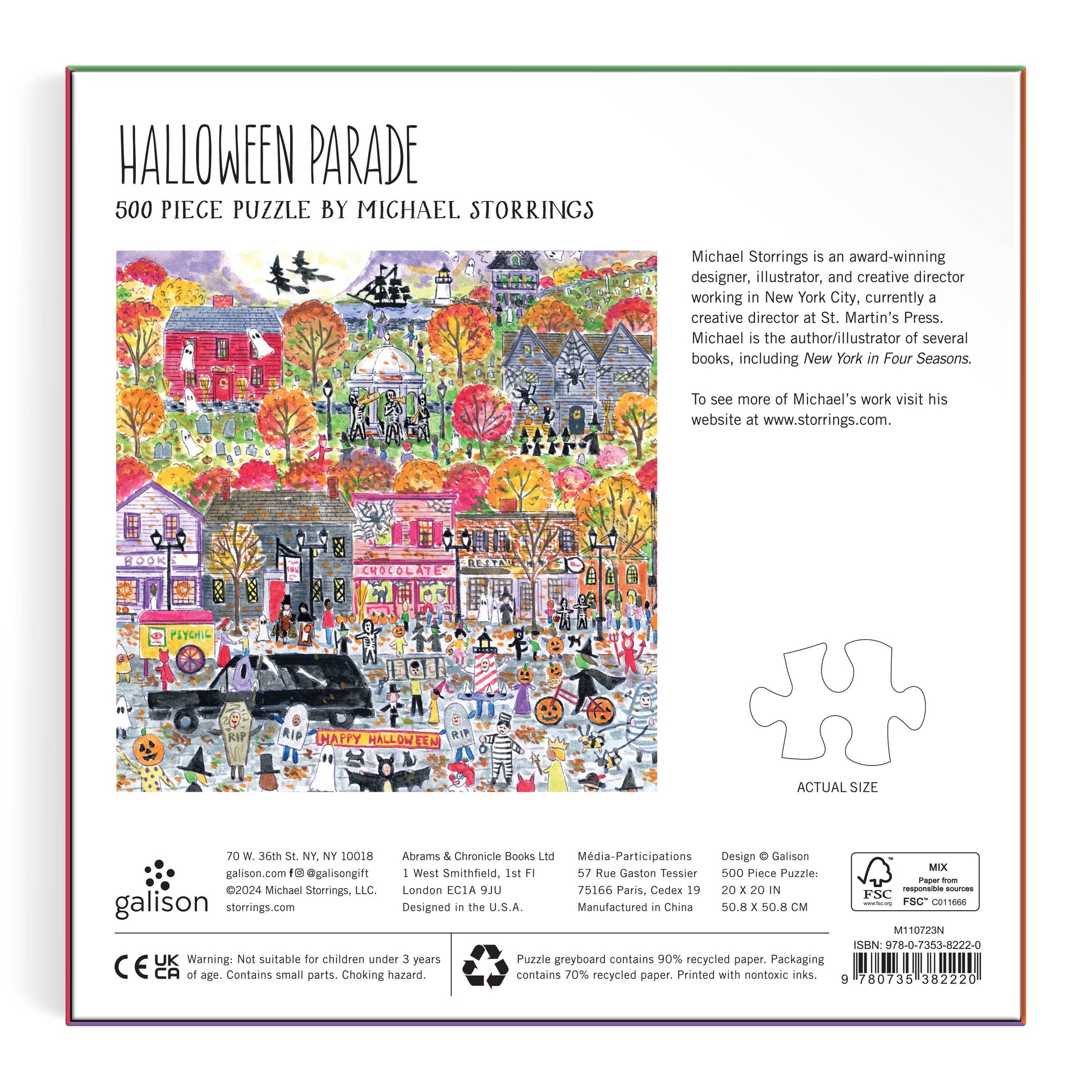 Michael Storrings Halloween Parade 500 Piece Puzzle - Persnickety Shop