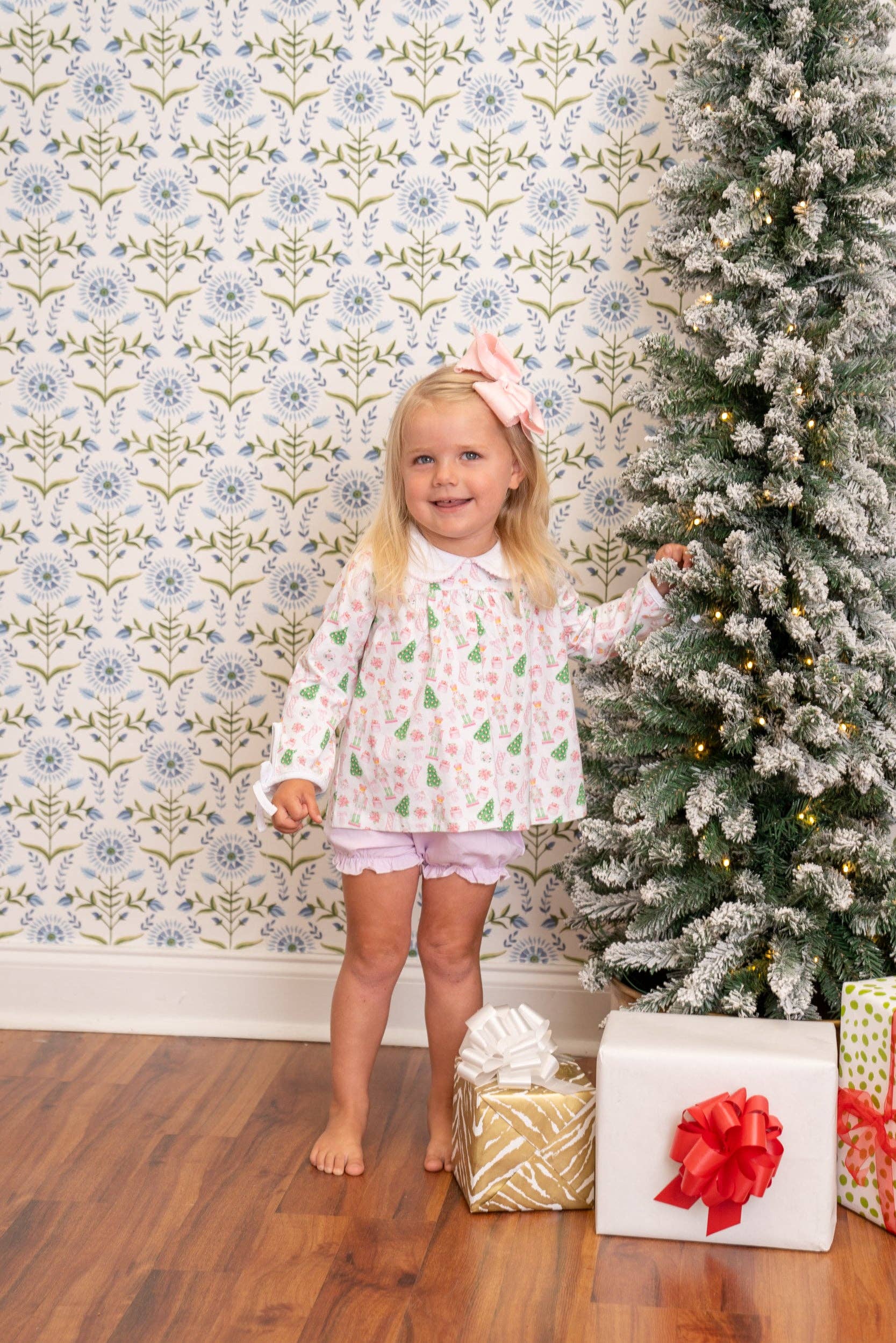 Mary Charlotte Preppy Christmas Bloomer Set: 6M - Persnickety Shop