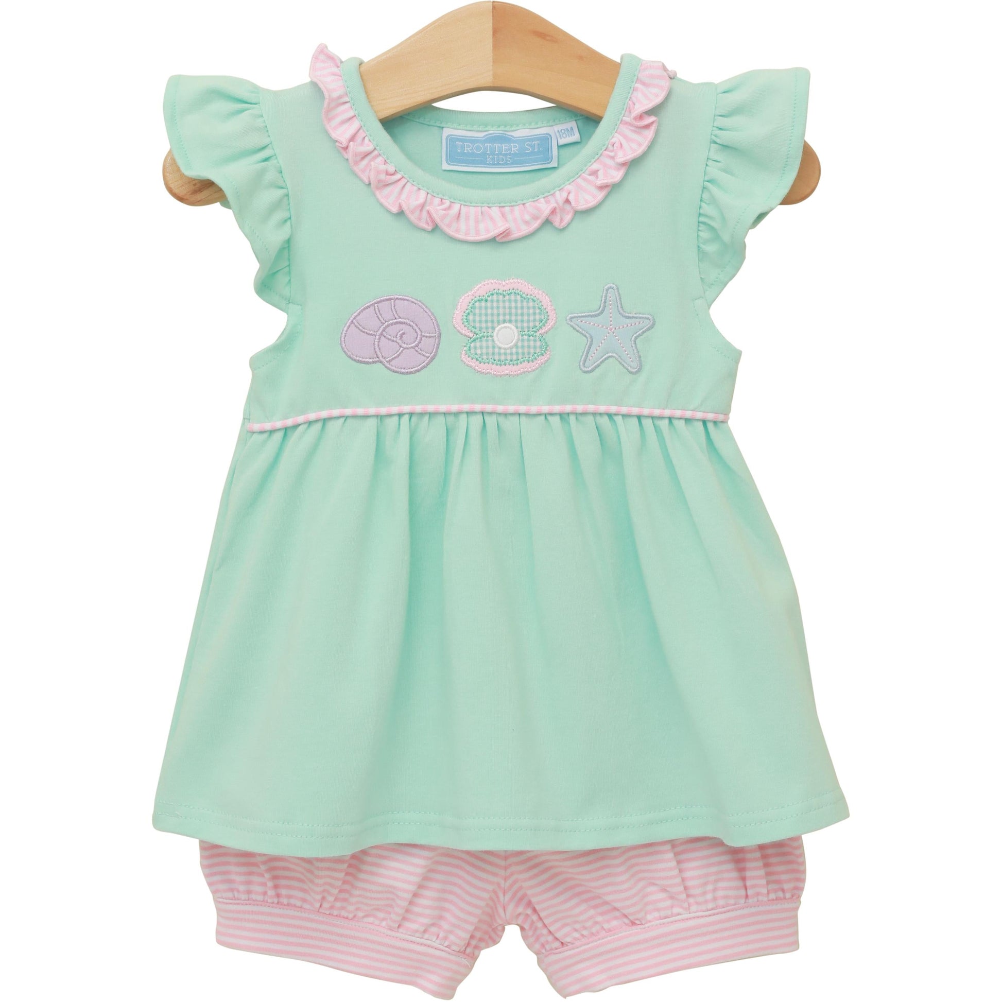 Trotter Street Kids Under The Sea Banded Short Set - Persnickety Shop