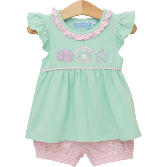 Trotter Street Kids Under The Sea Banded Short Set - Persnickety Shop