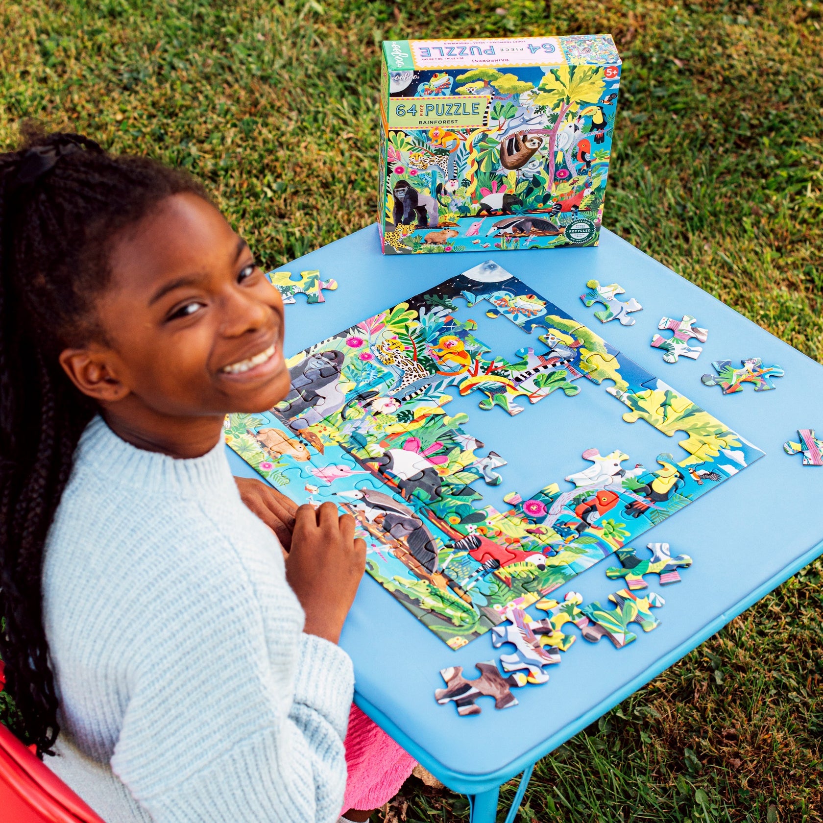 Eeboo Rainforest 64 Piece Puzzle - Persnickety Shop