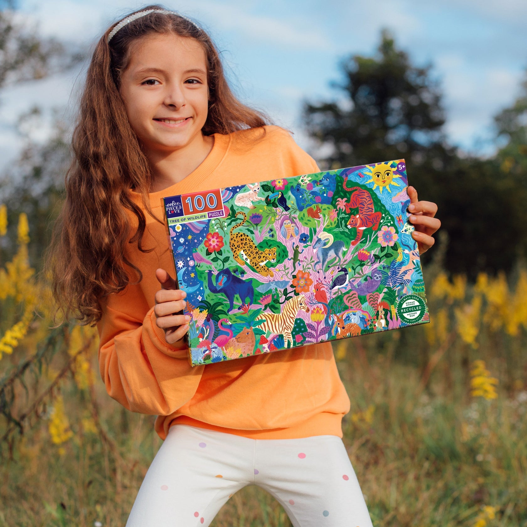 Eeboo Tree of Wildlife 100 Piece Puzzle - Persnickety Shop