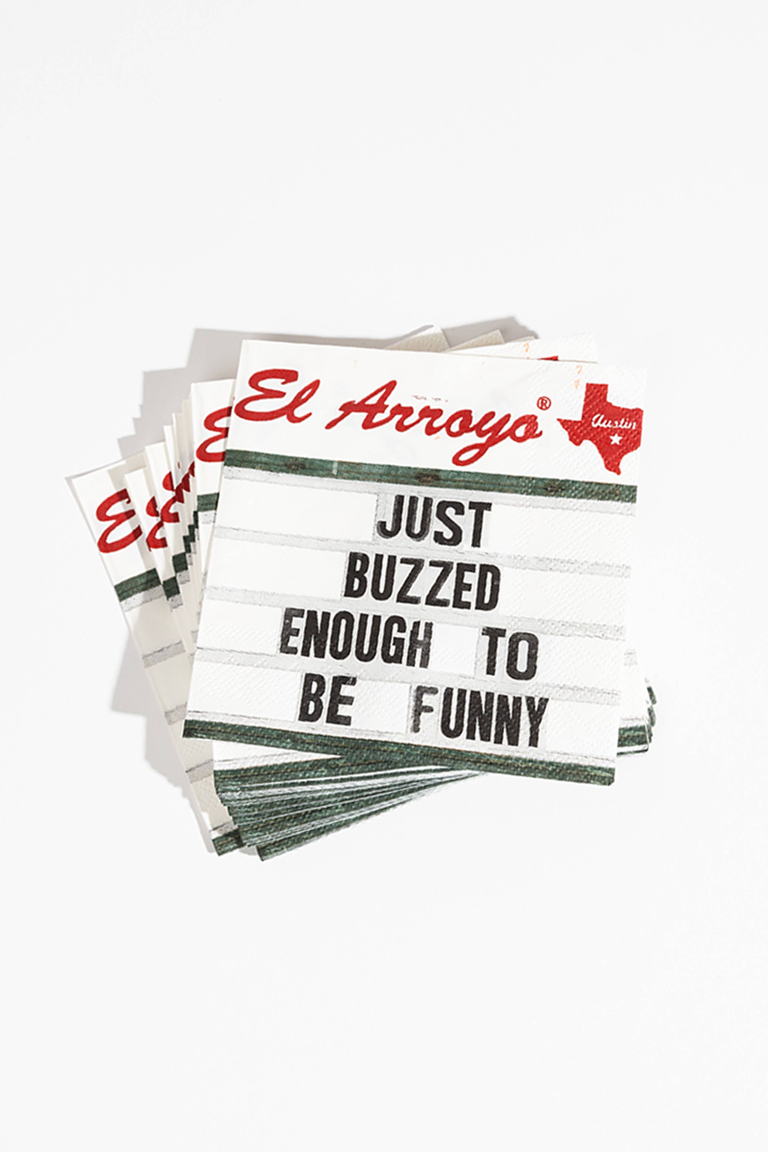 Cocktail Napkins (Pack of 20) - Buzzed Enough - Persnickety Shop