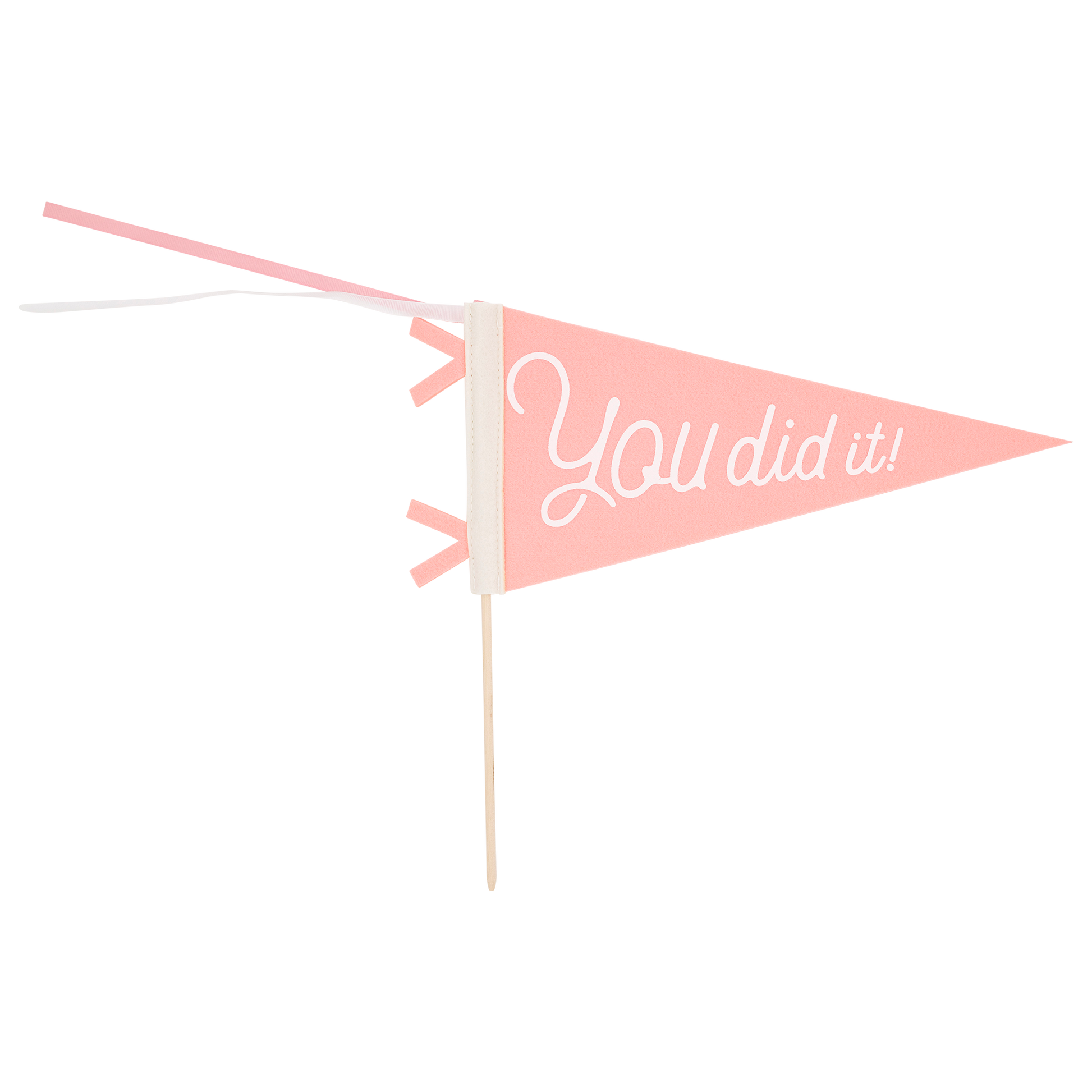 PLHB148 - Pink You Did It Felt Pennant Banner - Persnickety Shop