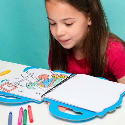 SUPER COLORING & STICKER BOOK - DINO