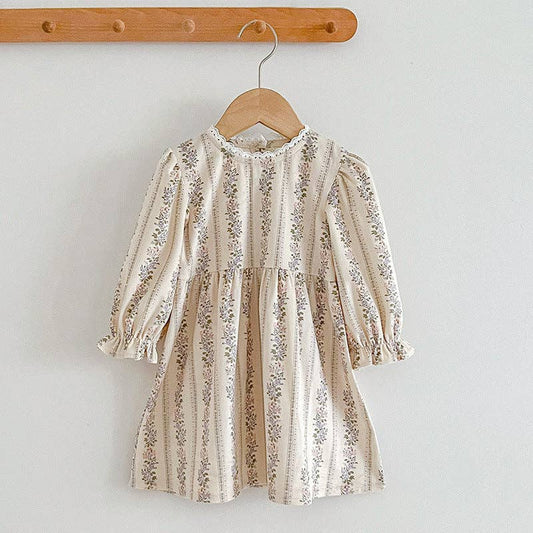 Vintage Floral Long Sleeve Dress - Persnickety Shop