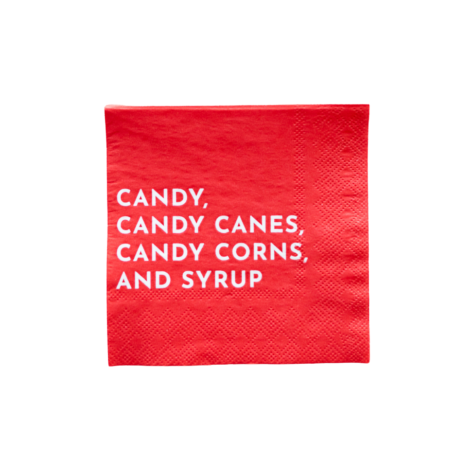 ELF CANDY SMALL RED NAPKINS - Persnickety Shop