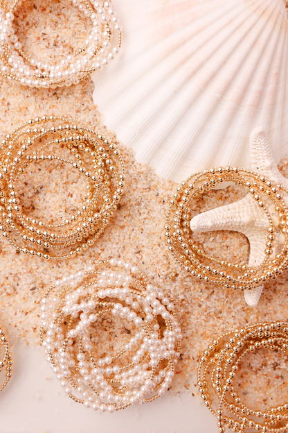 Scottie Pearl Bracelet in Gold: Standard 6.75 Inch
