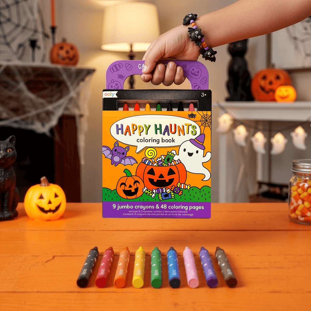 Ooly Carry-Along Coloring Book Set - Happy Haunts