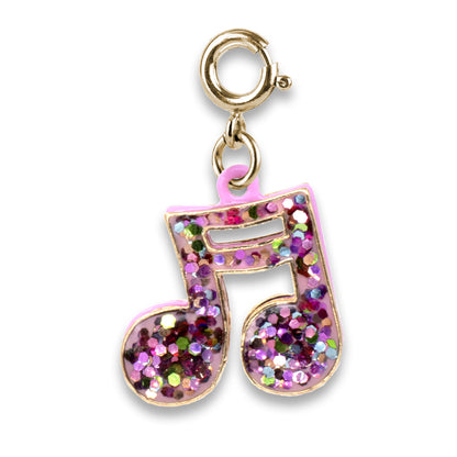 Gold Glitter Music Note Charm - Persnickety Shop