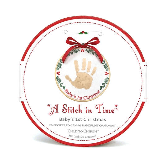 A Stitch in Time Handprint Ornament - Persnickety Shop